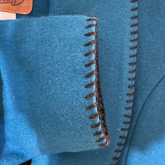 Vintage Mid-West Garment Co Teal Cropped Western-Style Bolero Jacket Medium - Picture 7 of 10